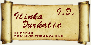 Ilinka Durkalić vizit kartica